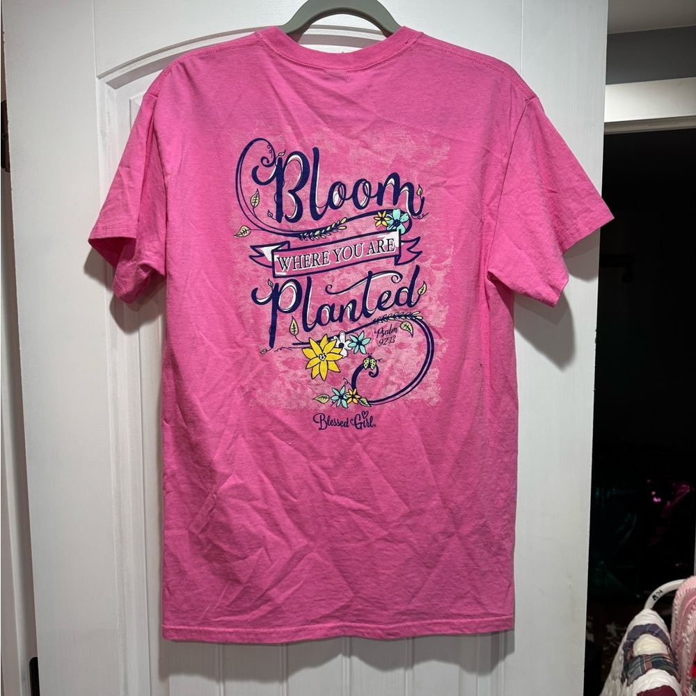 Blessed Girl Pink Tee - Picture 2 of 4